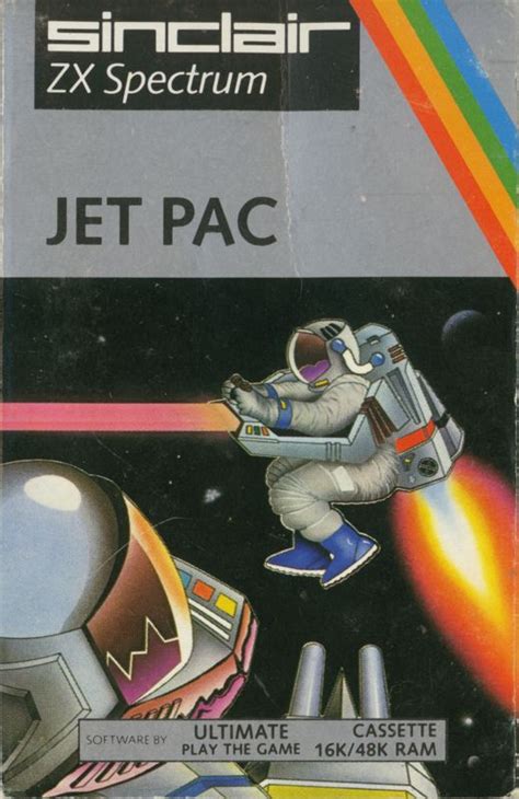 Jetpac 1983 ZX Spectrum Box Cover Art MobyGames