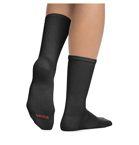 Hanes Ultimate Womens Crew Socks 6 Pack