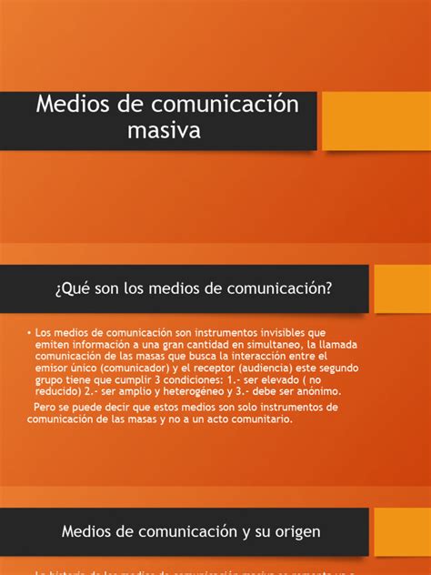 Medios De Comunicación Masiva Pdf