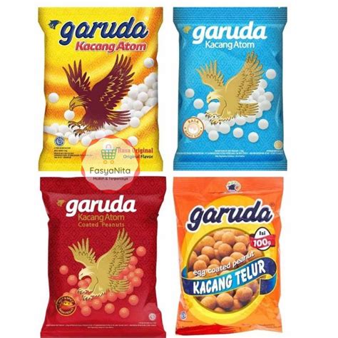 Jual Garuda Kacang Atom Original Pedas Manis Gurih Kacang Telur