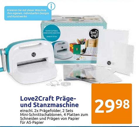 Love Craft Pr Ge Und Stanzmaschine Angebot Bei Action Prospekte De