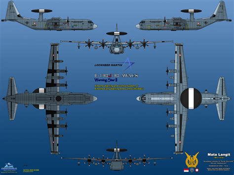 Lockheed E 130J 30 AWACS Warning Star II By Haryopanji On DeviantArt