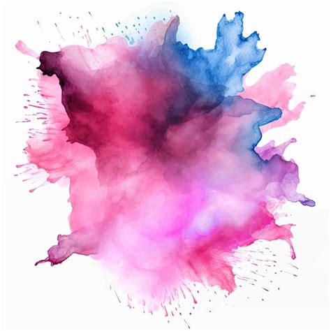 Tache D Aquarelle Abstraite Color E Vecteur Premium