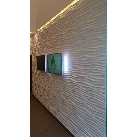 Zefiro S Gypsum Plaster 3d Wall Panels