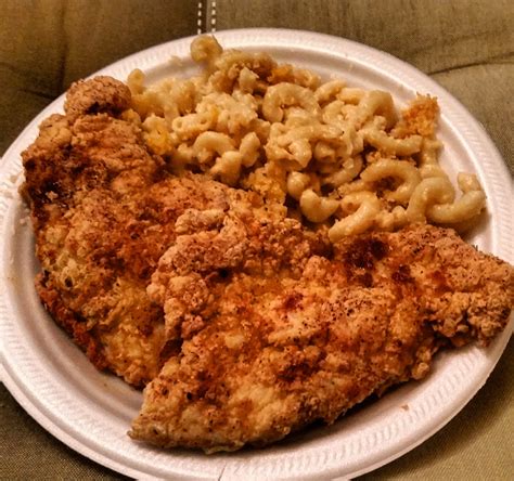 [homemade] Southern Fried Chicken With Mac N Cheese R Food