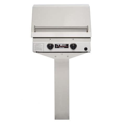 Tec Sterling Ii Fr 26 Inch Infrared Natural Gas Grill On In Ground Post Bbqguys