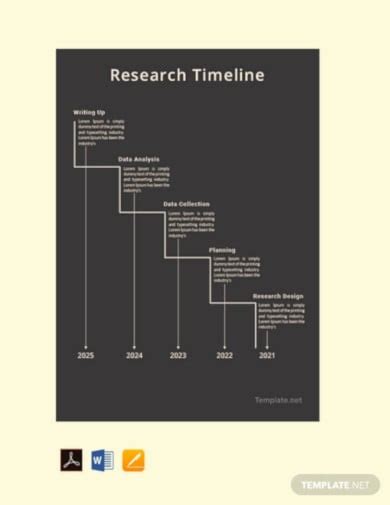 Research Timeline Template 11 Word Pdf Document Downloads