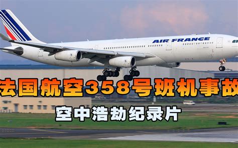 法国航空358号班机，飞机降落机场后失控冲出跑道坠毁，空中浩劫 蓝心科普纪 蓝心科普纪 哔哩哔哩视频