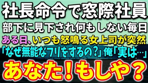 【感動する話】40代独身で窓際社員の俺。社員全員から見下され退職の危機。ある日、異動してきたエリート美人女上司「なぜ無能なフリをするの？」俺