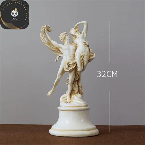 Ancient Greek Athena God of Love Statue Sculpture Angel Couple Resin ...