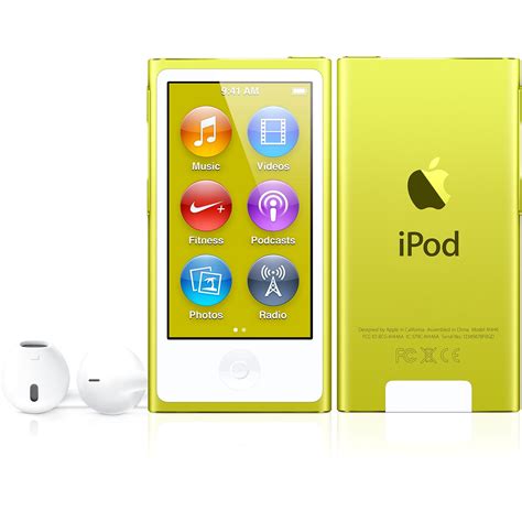 Open Box Apple 7th Generation 16gb Ipod Nano Yellow Mp3 Player