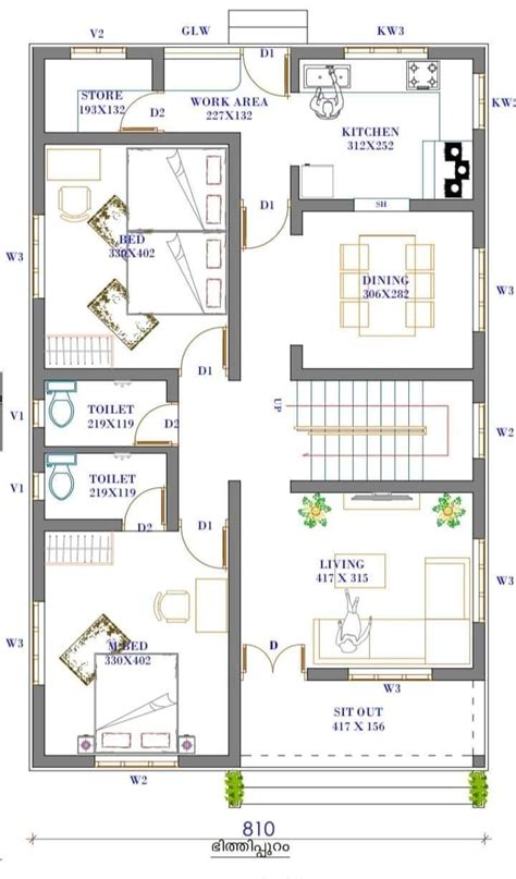 750 Square Feet 2 Bedroom Single Floor Beautiful Simple House And Plan Home Pictures