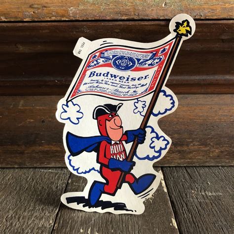 70s Vintage Budweiser Bud Man Mighty Malt Sticker Decal S853