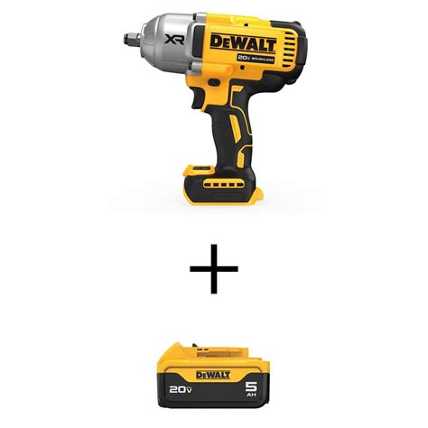 Dewalt 20v Max Lithium Ion Cordless 1 2 In Impact Wrench With 20v Max