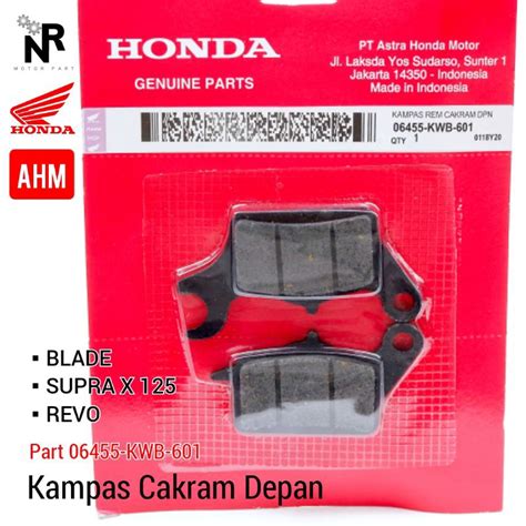 Jual Kampas Rem Cakram Depan Dispad Rem Cakram Depan Honda Blade