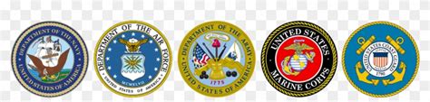 Military Seals Branches Of Military Logos Hd Png Download 2061x418