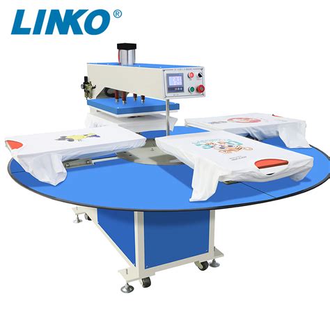 4 Station Heat Press Machine Automatic Pneumatic Linko