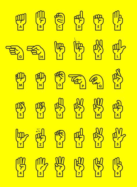 Sign Language Alphabet on Behance