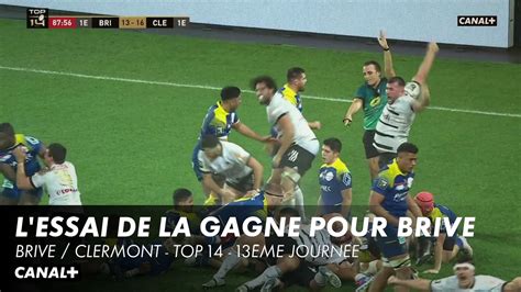 Résumé Et Casting Lessai De La Gagne Pour Brive Rugby 02 Min 2022 Mycanal