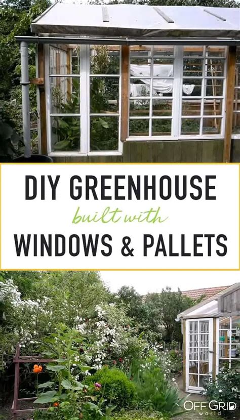 Couple Builds Gorgeous Greenhouse From Old Windows Pallets Off Grid