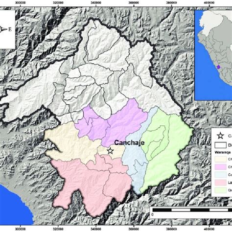 Location of Huarochir ı and Canchaje The waranqas represent the