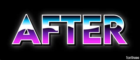 After Text Effect and Logo Design Word