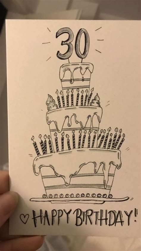 Easy Birthday Card Drawing Ideas For Heartfelt Cards In