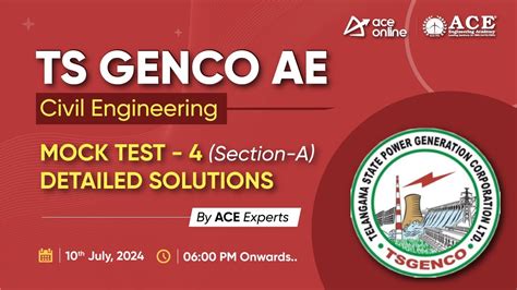 Ts Genco Ae Civil Engineering Exam Mock Test Section A