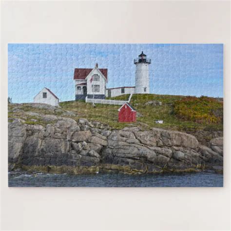 Nubble Light Cape Neddick Maine Jigsaw Puzzle Zazzle