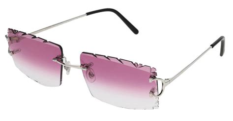 Cartier C Decor Custom Pink Lens Unisex Sunglasses Fast And Free Us Shipping Watch Warehouse