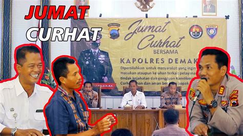 Lebih Dekat Dengan Masyarakat Melalui Kegiatan Jumat Curhat Polsek