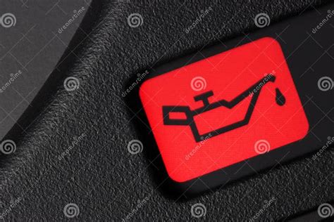 Oil Pressure Warning Light Stock Image Image Of Glow 246998295