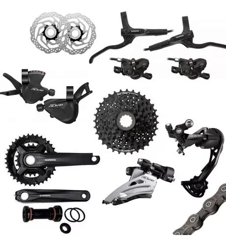 Kit Grupo Transmissão Completo Shimano Alivio 2x9 C freios