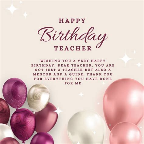 Happy Birthday Wishes For Teacher Get Heart Touching Birthday Wishes