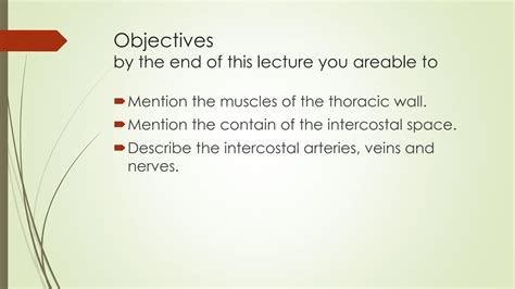 Solution Intercostal Space And Muscles Of Thoracic Wall Presentation