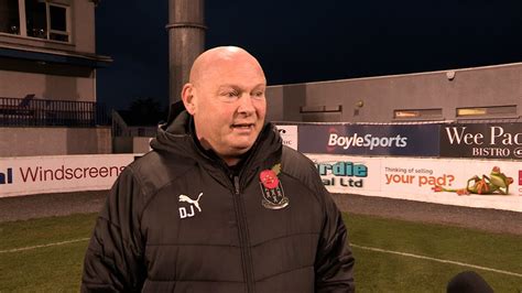 Post Match Interview David Jeffrey Glenavon 0 1 Ballymena United