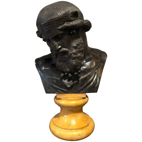 Italian Patinated Bronze Bust Of Plato For Sale At 1stdibs