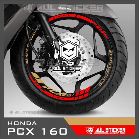 Jual STICKER VELG Kc 050 NEW HONDA PCX 160 ULTIMATE EXCELLENCE