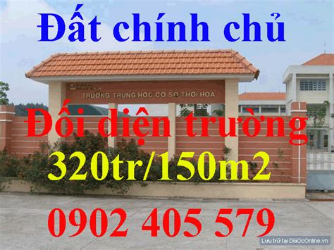 Đất Mỹ Phước 3 đối Diện Trường Thcs đang Hoạt động ở Mỹ Phước 3