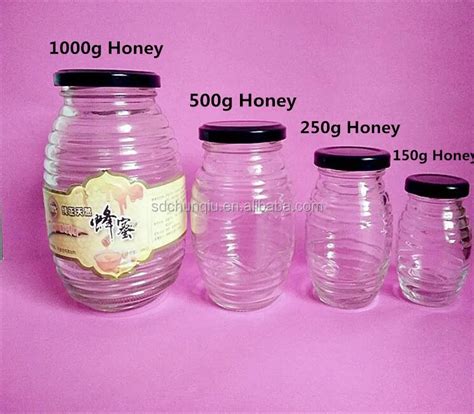 Special Mold 150g 250g 500g 1000g Honey Jar With Tin Lid Thread Shape