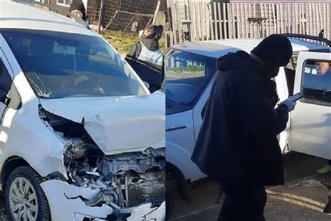 Borracho Y En Una Camioneta Oficial Del Gobierno Choco Dos Vehiculos