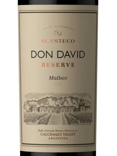 El Esteco Don David Reserve Malbec Vivino Us