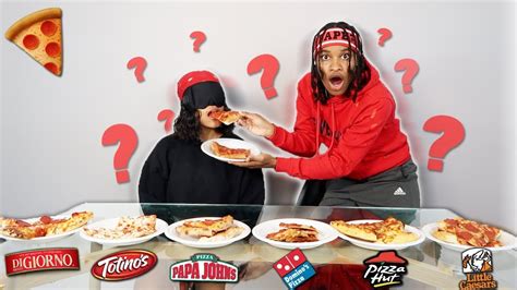 Guess That Pizza Challenge Blindfold Taste Test Youtube