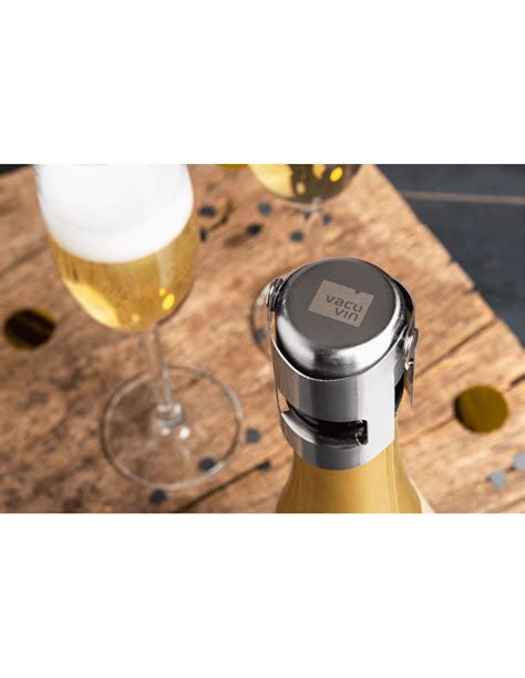 Bouchon Champagne Vacu Vin Acier Inox Bross