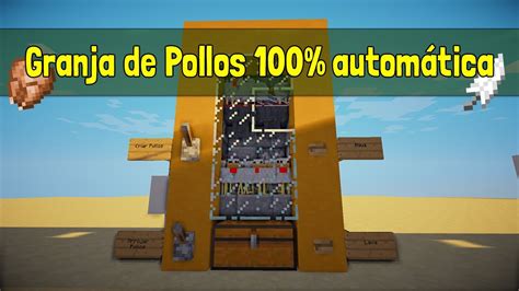 Minecraft Mini Tutorial C Mo Hacer Una Granja De Pollos