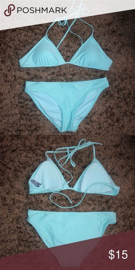 Teal Aerie Two Piece Bikini Two Piece Bikini Bikinis Two Piece