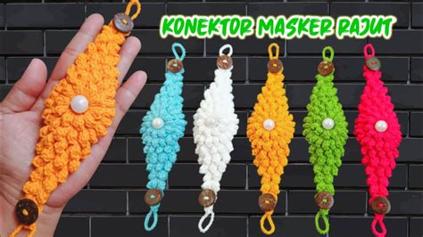 Konektor Masker Rajut Motif Popcorn 3D How To Make A 3D Popcorn Mask