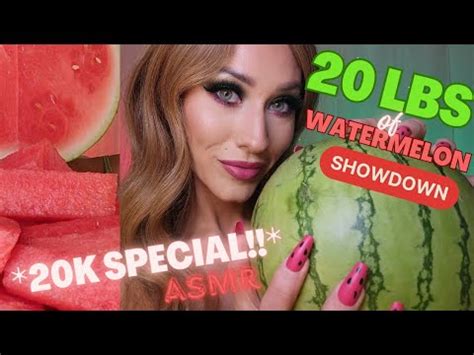 Asmr Lbs Of Juicy Watermelon K Special Mukbang