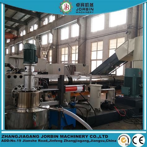 HDPE LDPE Film To Granulating Line China Plastic Pelletizing Machine