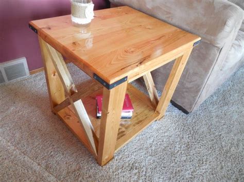 Rustic X End Table Table End Tables Pedestal Coffee Table